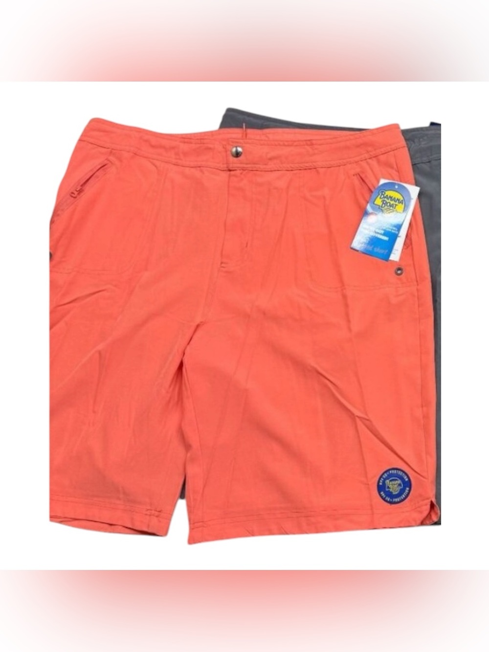 Banana Boat Men's Coral Swim Shorts Medium UPF 50+ Back Pocket + zip pockets